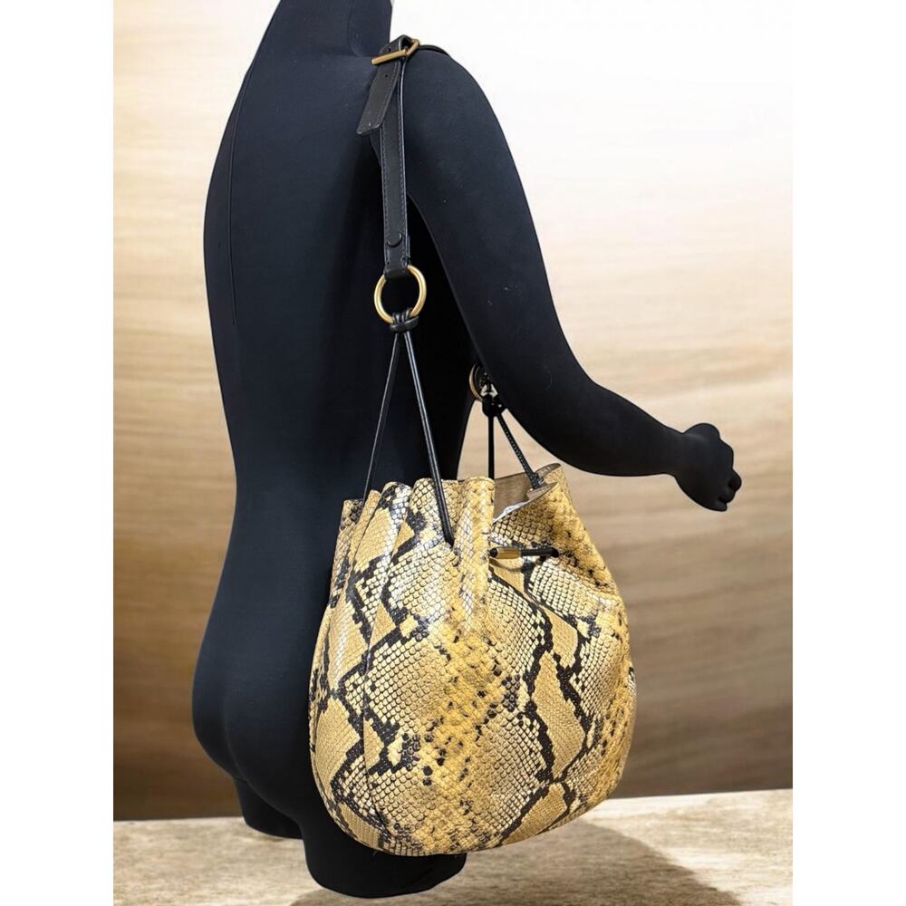 Tory Burch Mercer 151 Exotic Snakeskin Hobo Bag - Picture 7 of 11